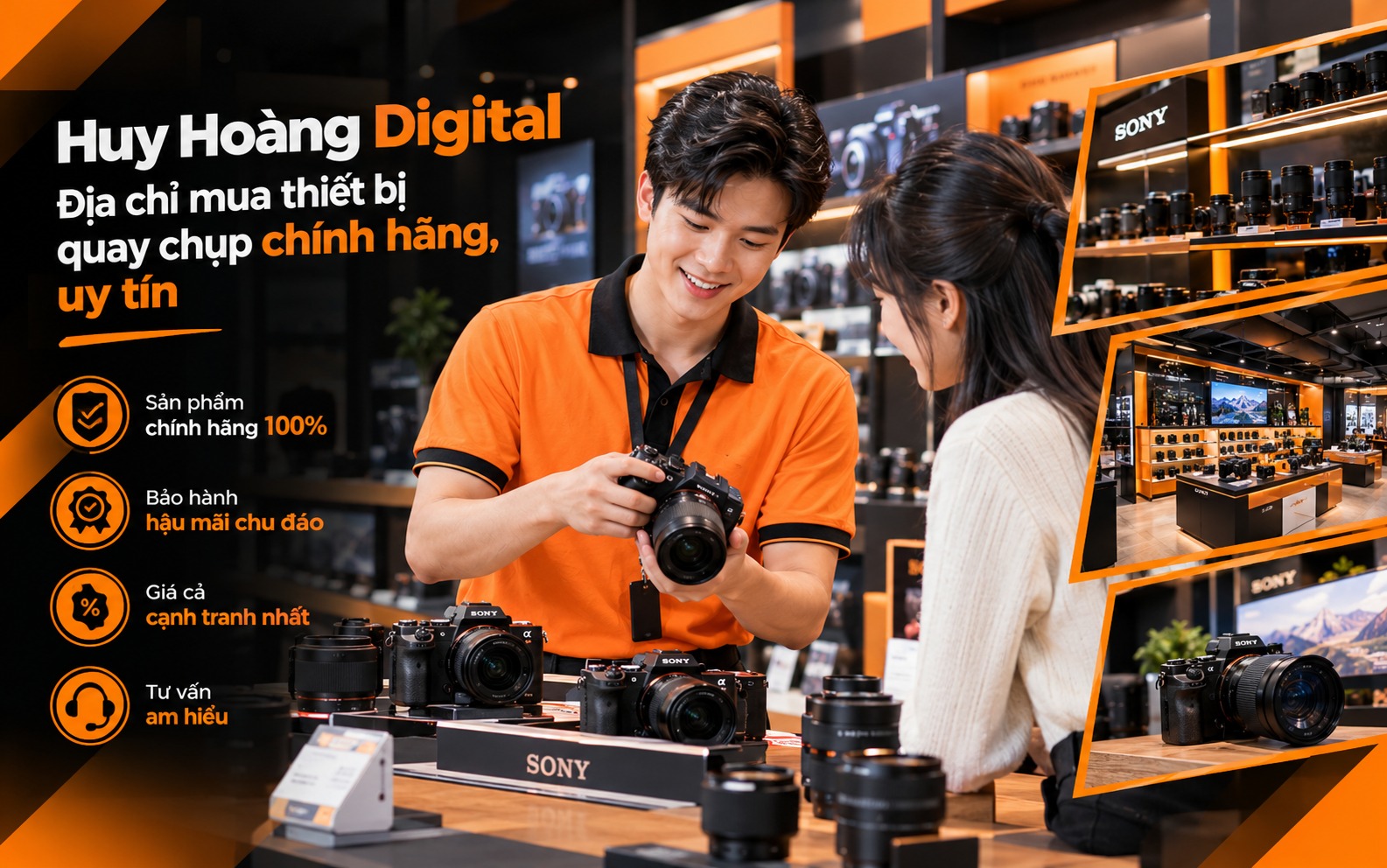 Địa chỉ mua thiết bị quay chụp chính hãng, uy tín