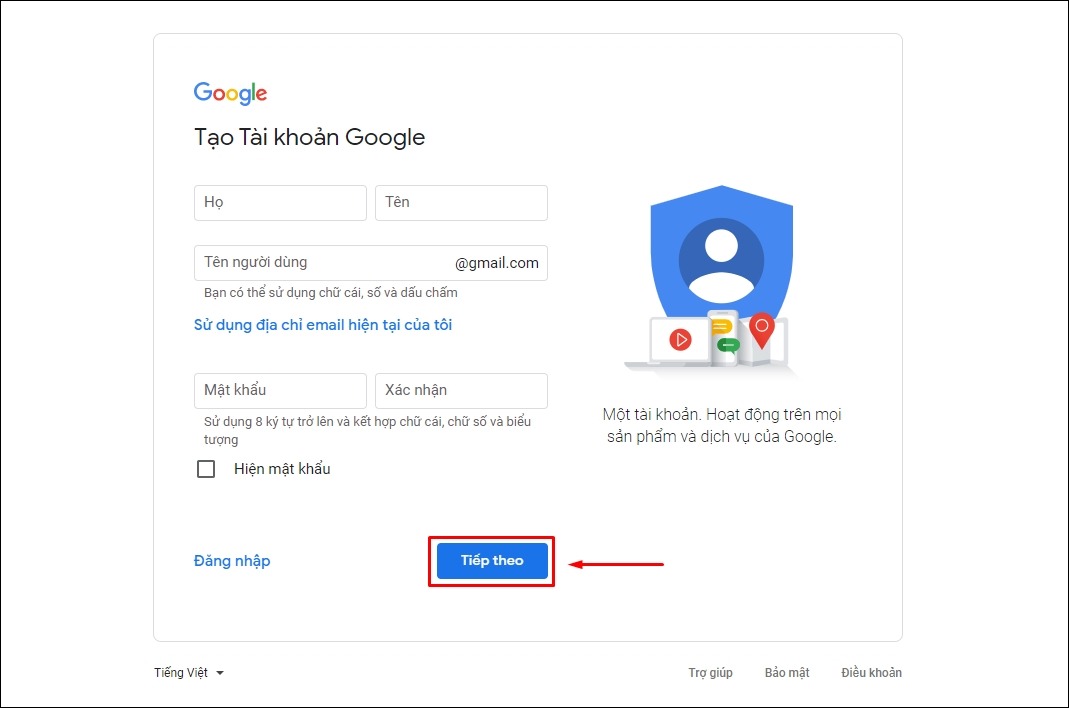 Để tạo một kênh YouTube, bạn cần đăng ký tài khoản Google