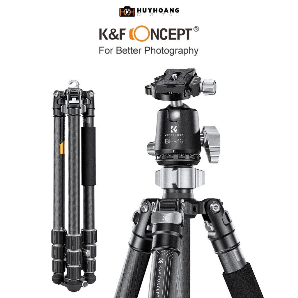 Chân máy ảnh K&F CONCEPT X284C4 Ballhead BH36