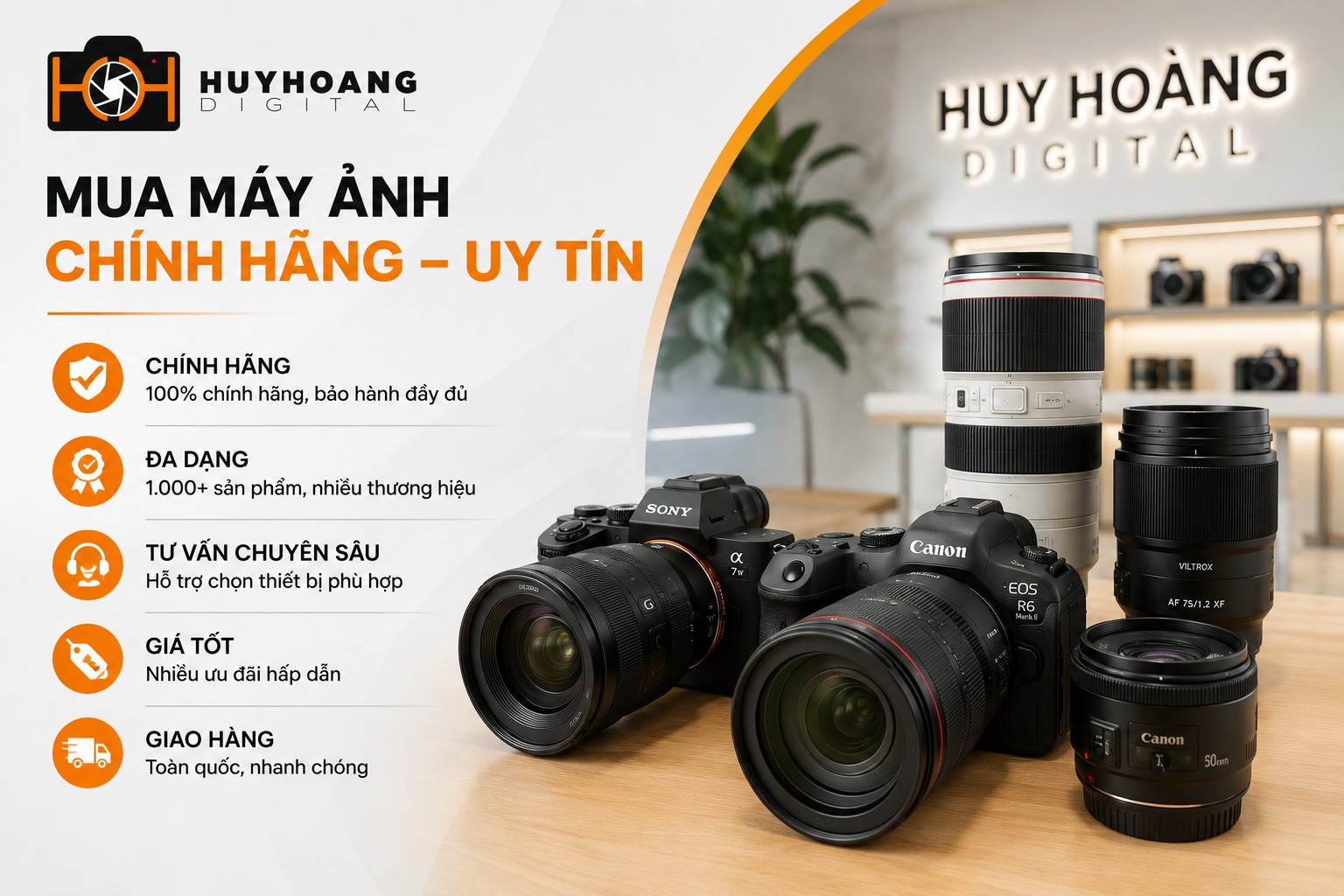 Địa chỉ mua máy ảnh chính hãng, uy tín hàng đầu