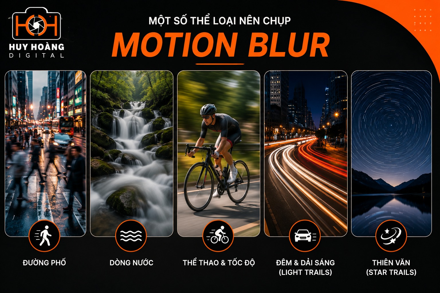 Một số thể loại nên chụp Motion Blur