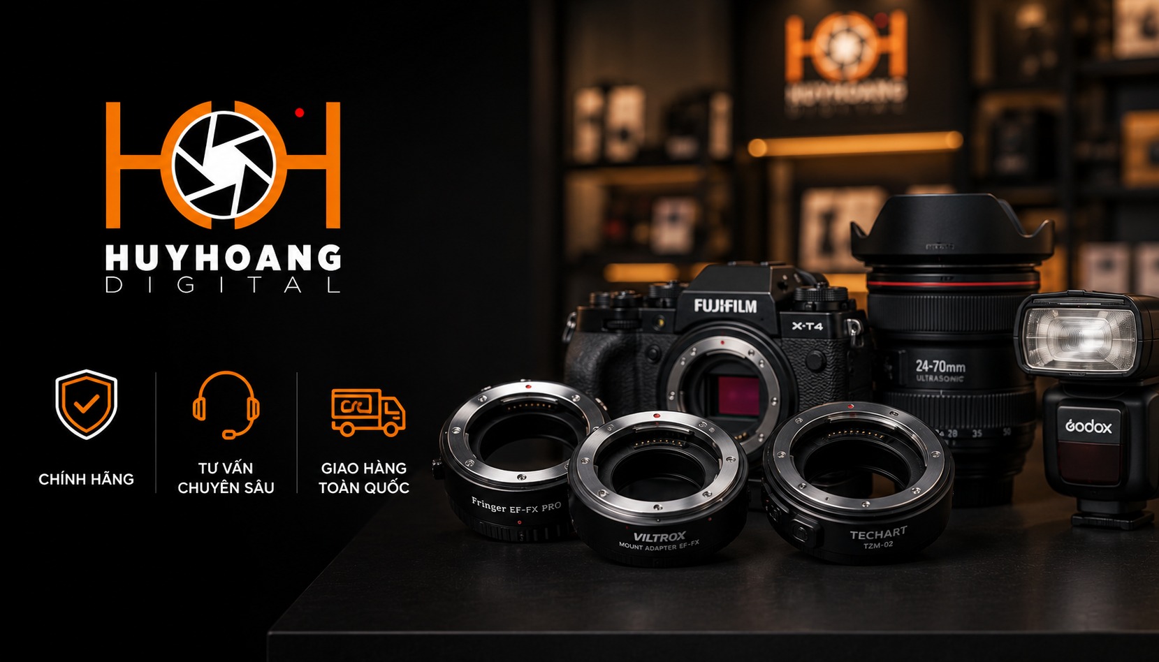 Huy Hoàng Digital - Địa chỉ cung cấp phụ kiện máy ảnh chính hãng uy tín