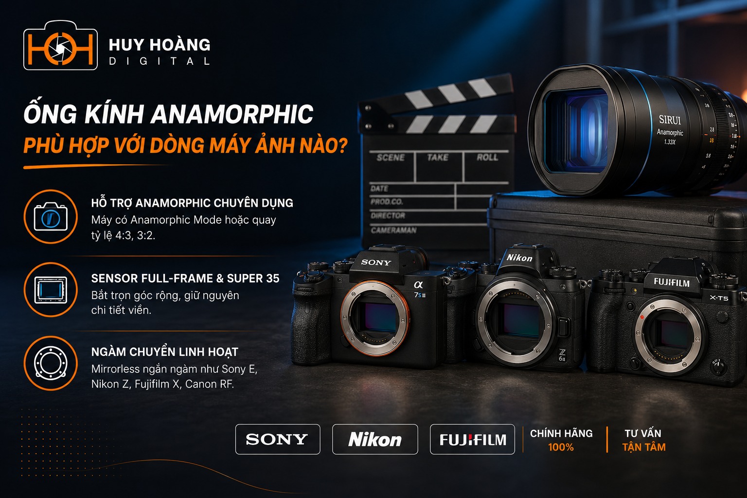 Ống kính Anamorphic phù hợp với dòng máy ảnh nào?