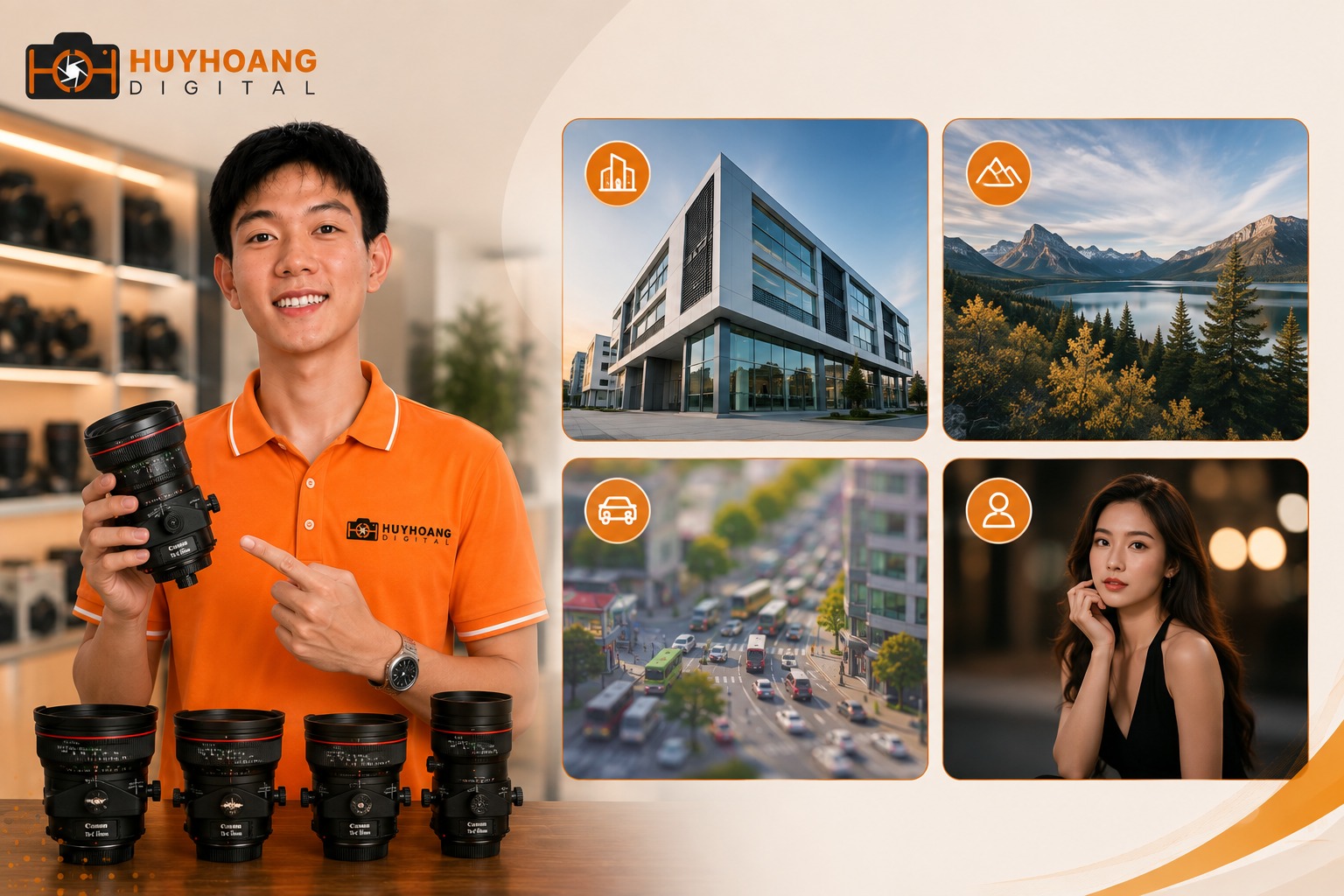 Khi nào nên sử dụng ống kính Tilt Shift?