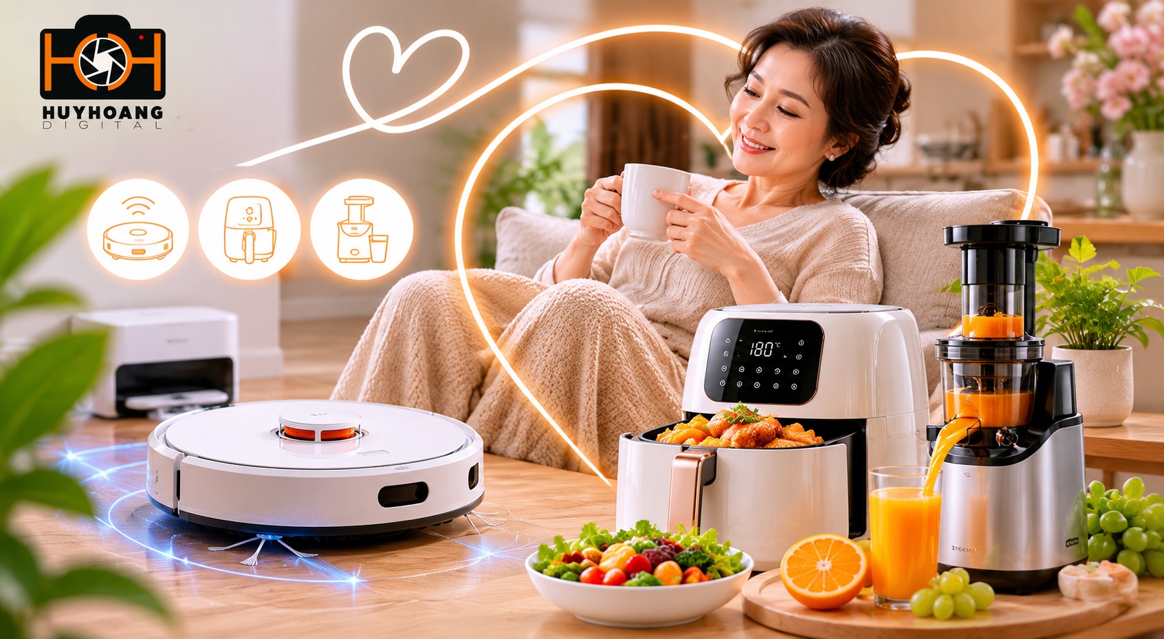 Thiết bị gia dụng thông minh giải phóng sức lao động
