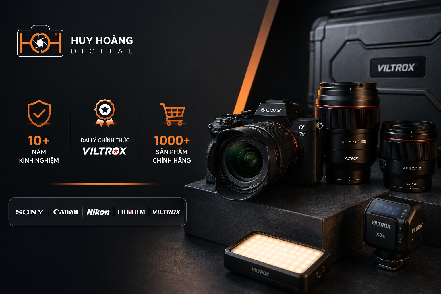 Huy Hoàng Digital là địa chỉ phân phối máy ảnh, phụ kiện uy tín hàng đầu