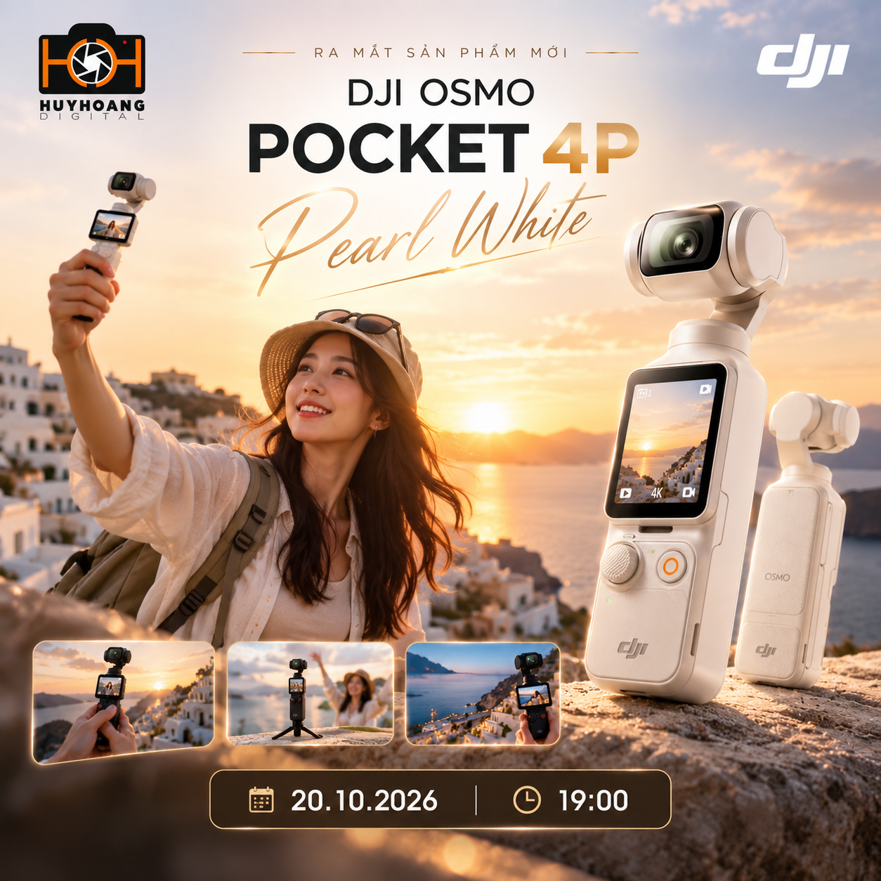 DJI Osmo Pocket 4P Pearl White