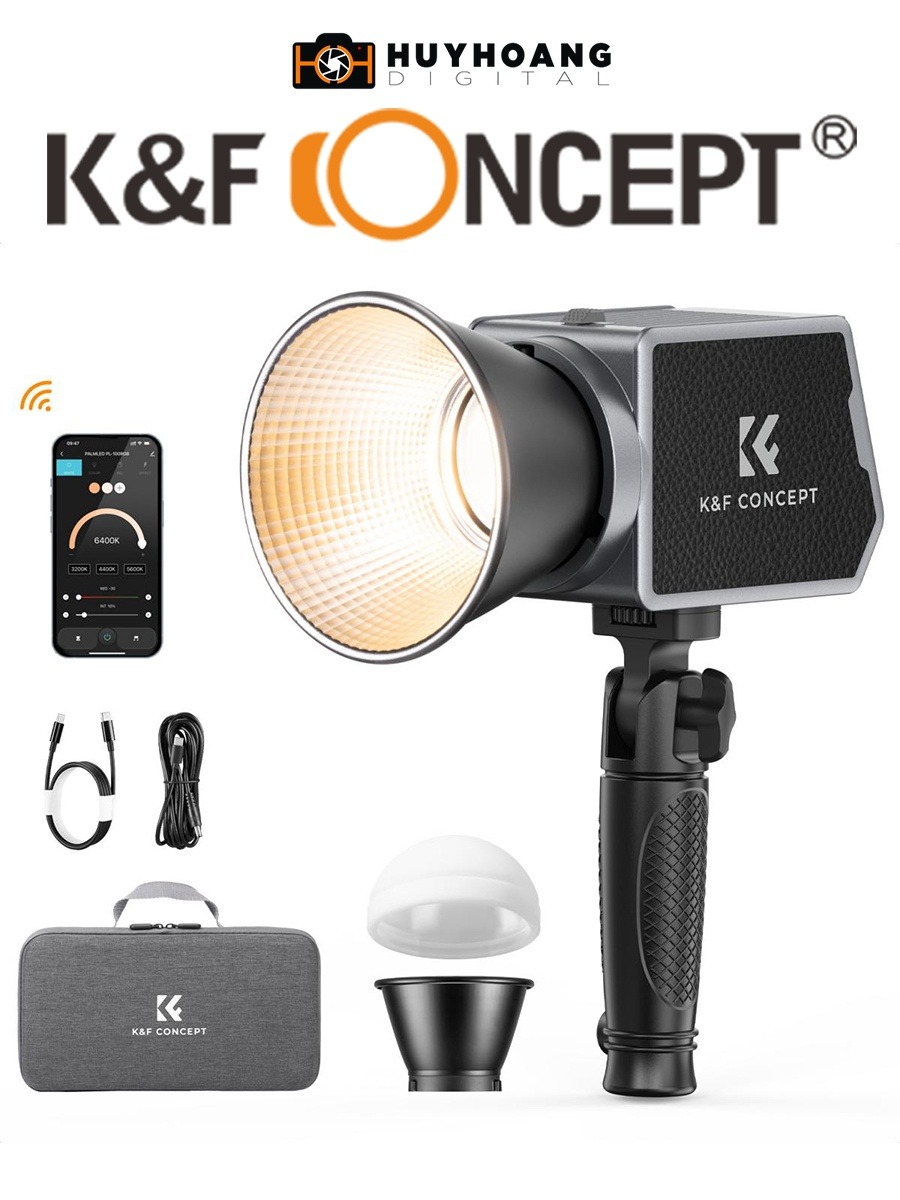 Đèn LED K&F CONCEPT 60W 4500mAh CCT 2700-6500K