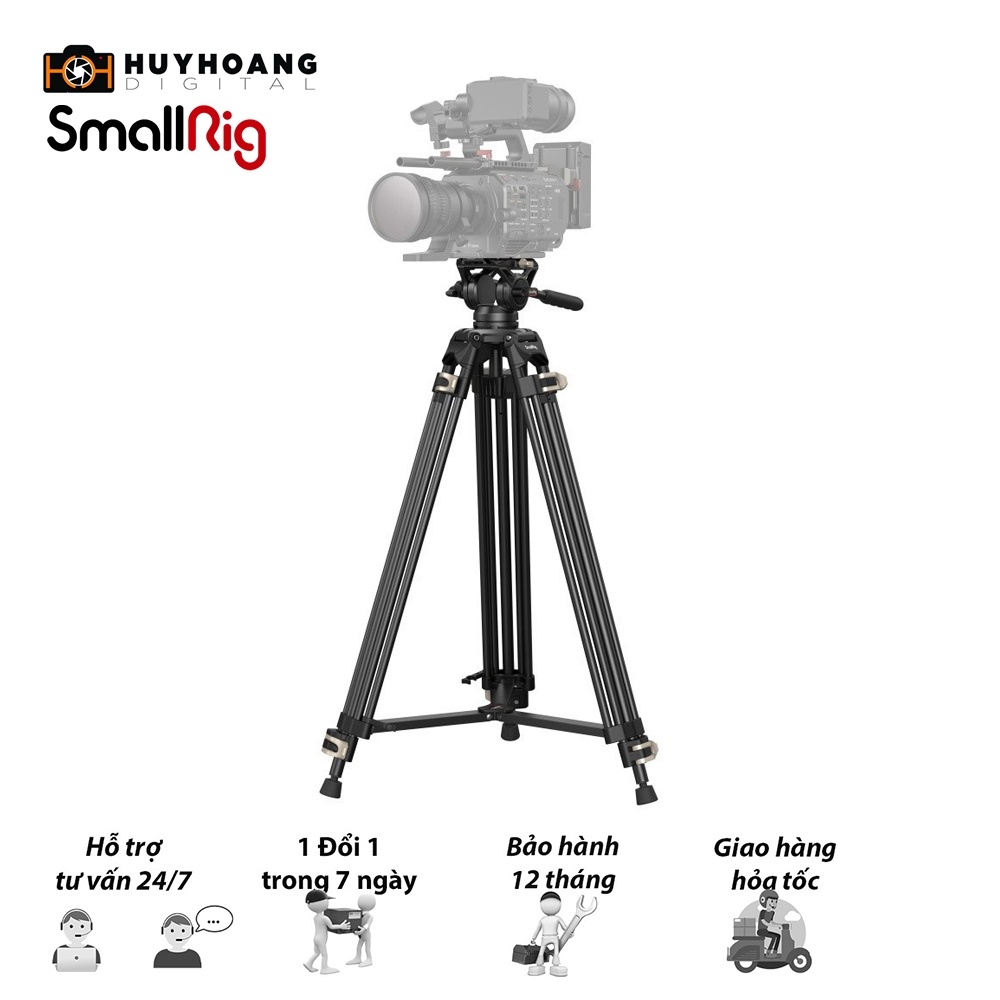 SmallRig Heavy-Duty Fluid Head Tripod AD-01 (3751)