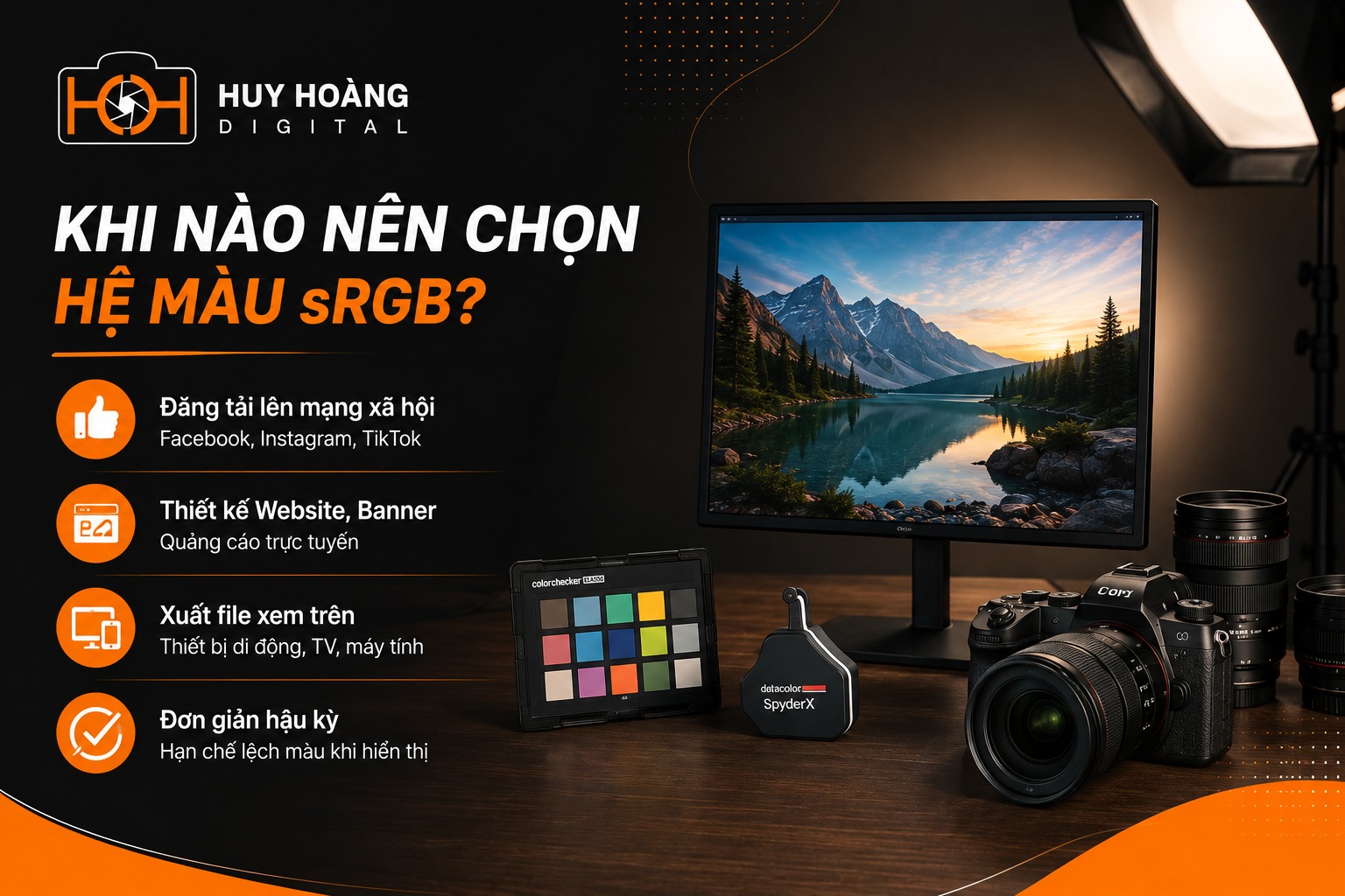 Khi nào nên chọn hệ màu sRGB?
