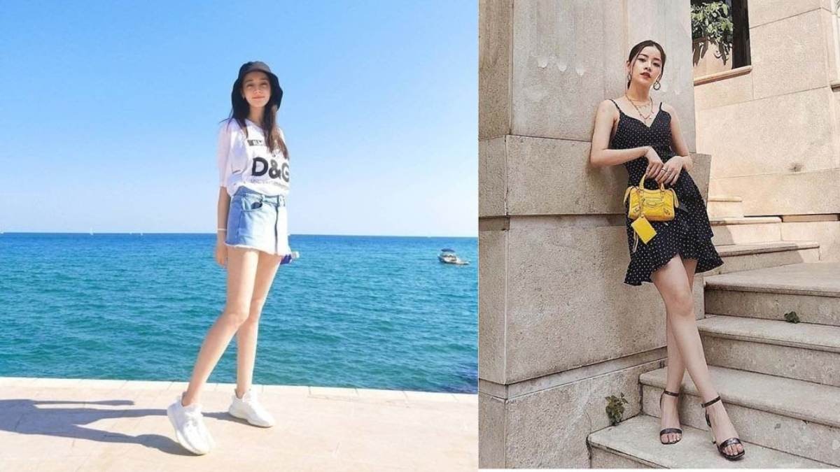 Tạo dáng đứng nhấc nhẹ gót chân ăn gian chiều cao tối đa