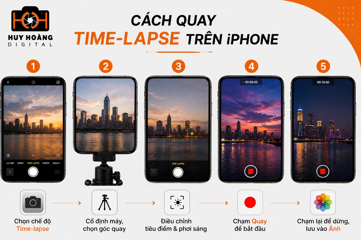 Cách quay Time-lapse trên iPhone