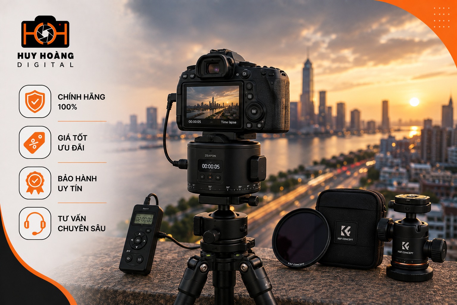 Nên mua các thiết bị quay chụp time lapse uy tín ở đâu?