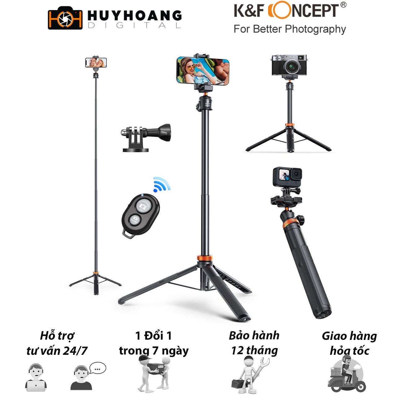 Tripod là phụ kiện gần như bắt buộc khi chụp nội thất