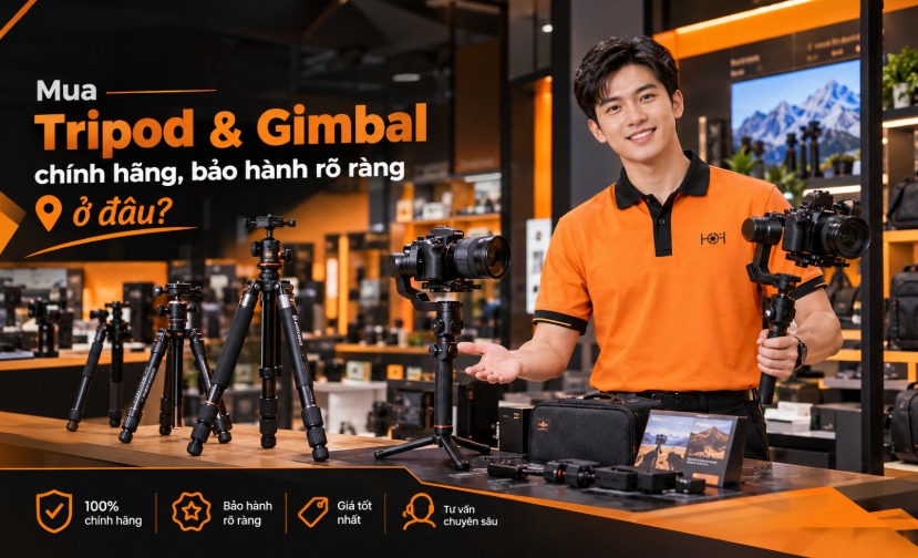 Mua Tripod và Gimbal chính hãng, bảo hành rõ ràng ở đâu?