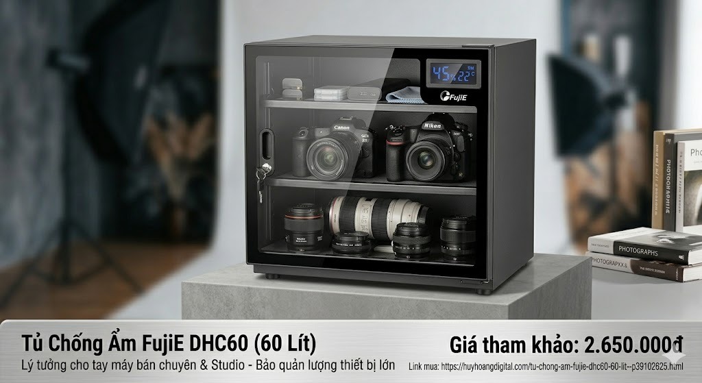 Tủ chống ẩm FujiE DHC60 (60 Lít)