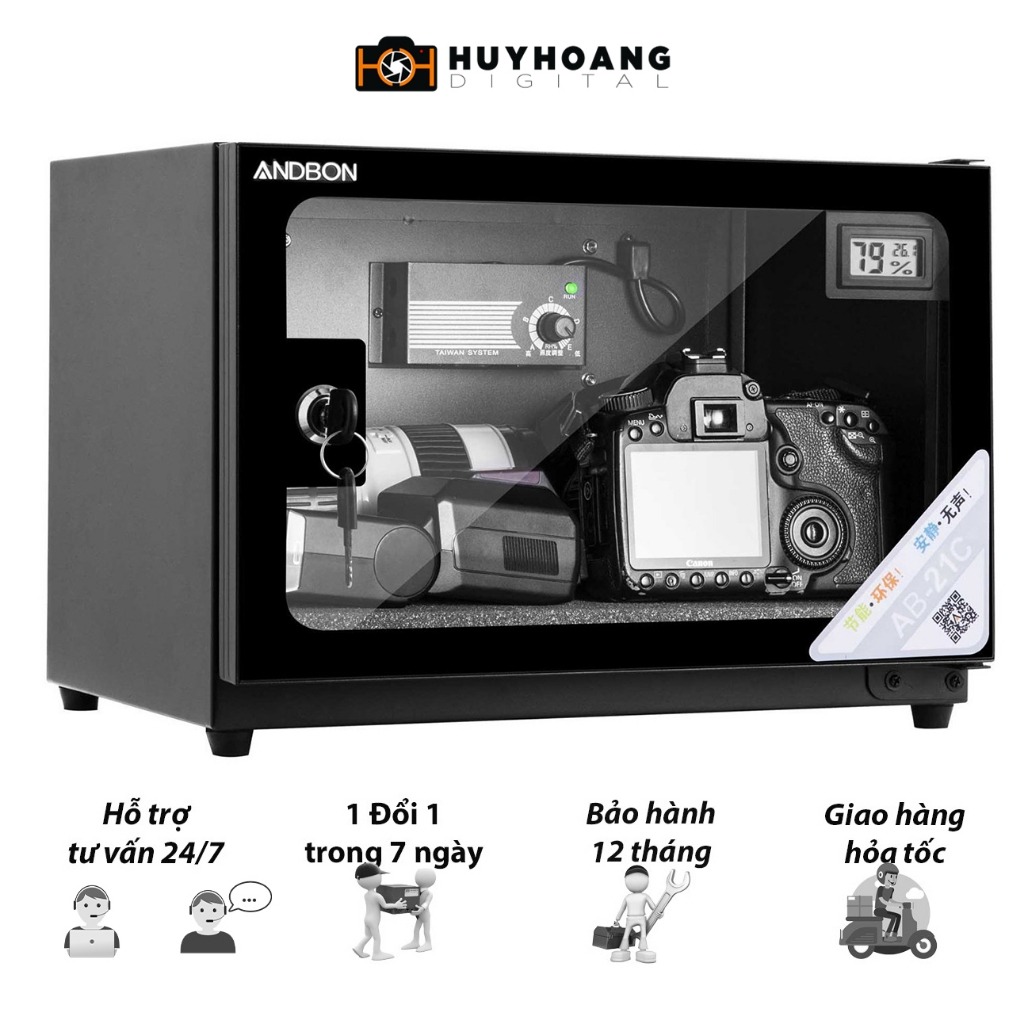 Tủ chống ẩm Andbon AB-21C (20 Lít)