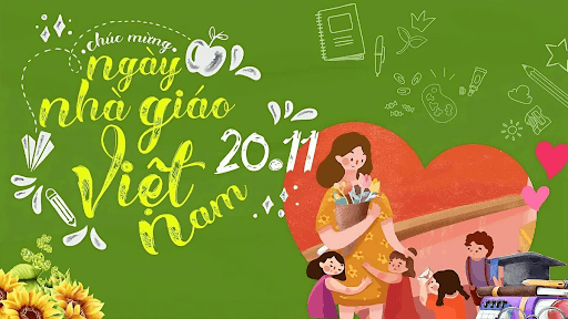 Background 20/11 cho mầm non