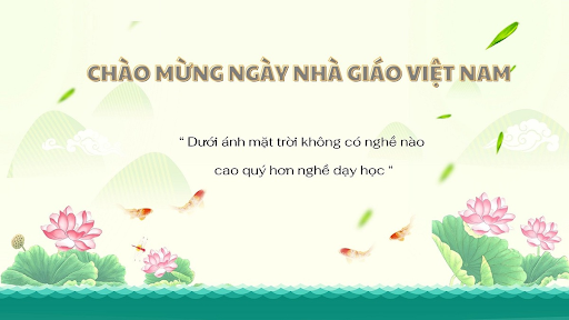 Background 20/11 có trích dẫn ý nghĩa