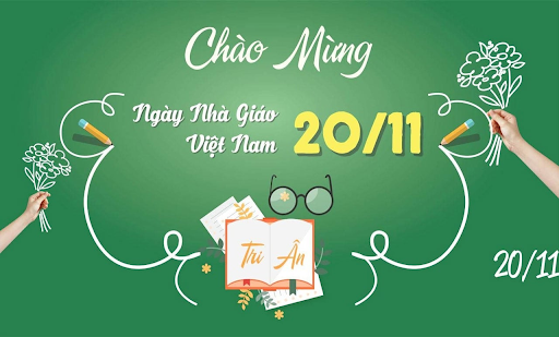 Background 20/11 đẹp