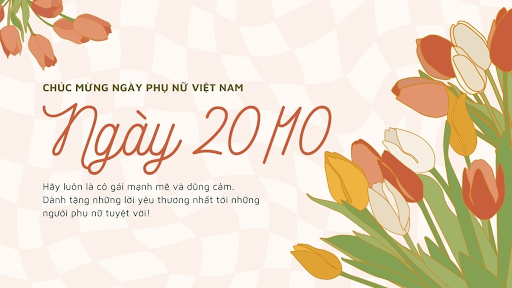 Background ngày 20/10 kèm lời chúc