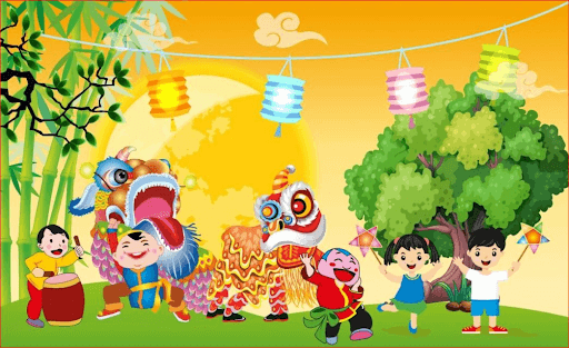 Background trung thu vui nhộn