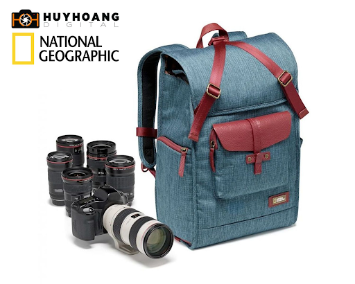 Balo đựng máy ảnh K&F Concept chống nước thao tác nhanh | Xanh