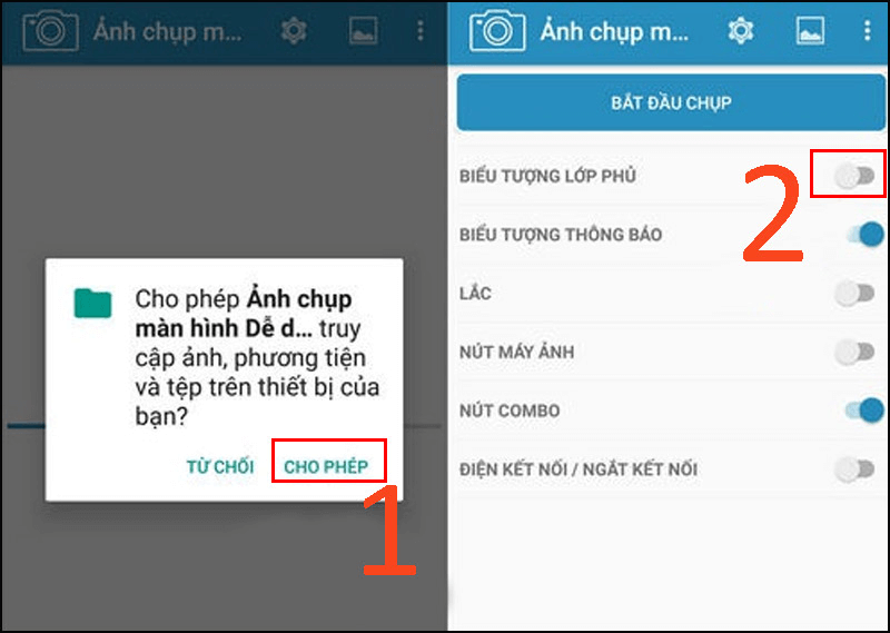 App chụp màn hình điện thoại