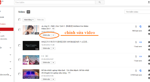 Cách chỉnh sửa video