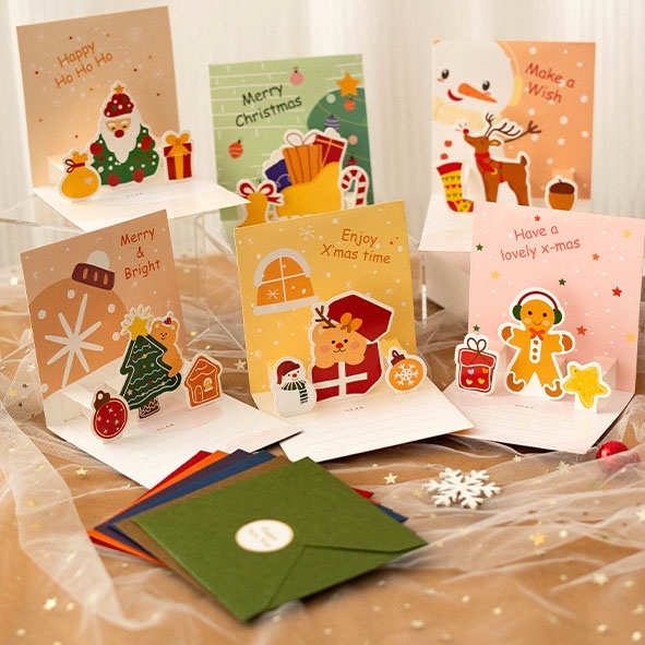 Cách làm thiệp giáng sinh 3D