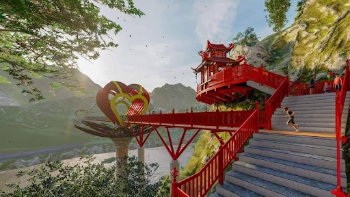 Cầu kính tình yêu- chiếc cầu hiện đại có công nghệ 5D