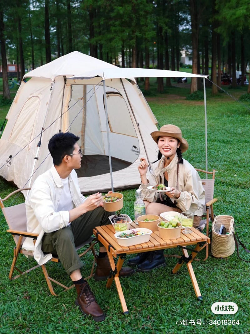 Chụp ảnh với lều trại – Không gian riêng tư, ấm áp