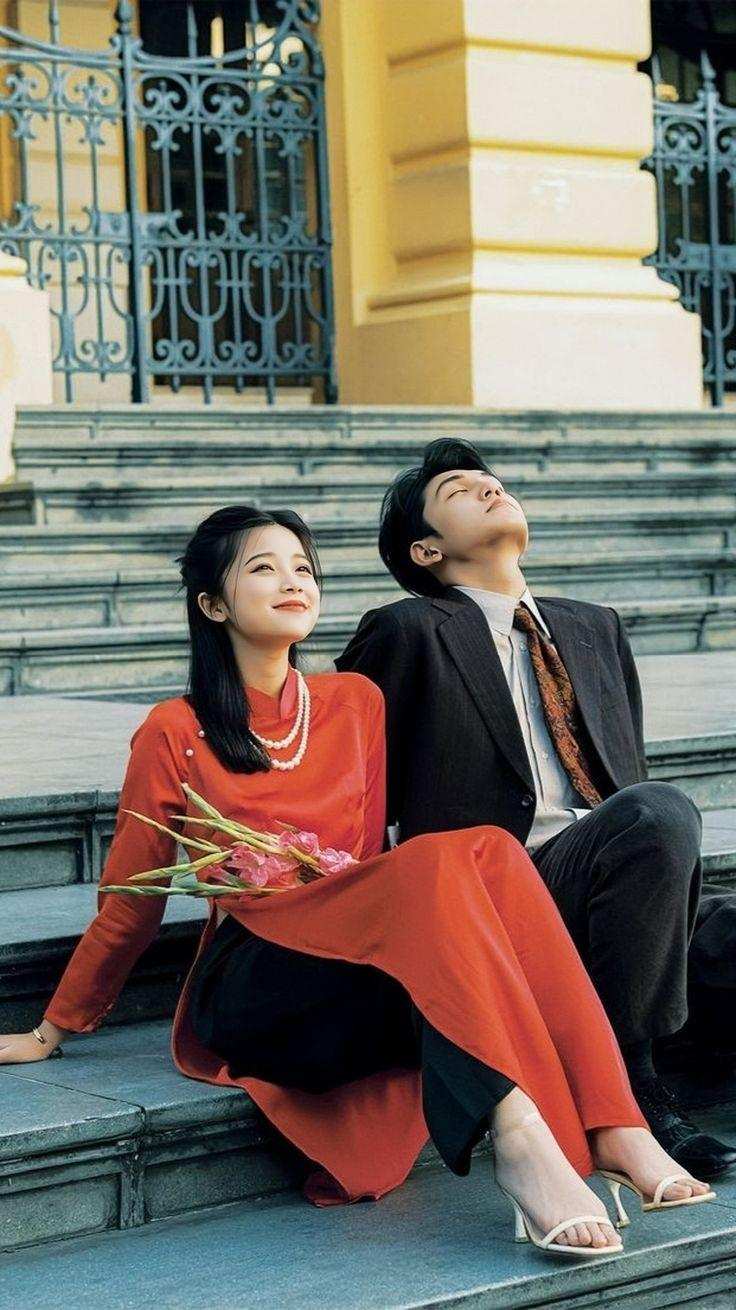 Concept gia đình – cặp đôi chụp Tết