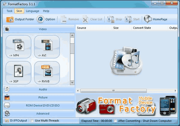 Format Factory giúp chèn sub vào video khi chuyển định dạng