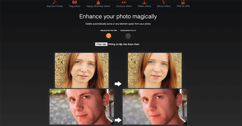 Improve Photo – Trang web tăng chất lượng ảnh online dễ dùng, hiệu quả