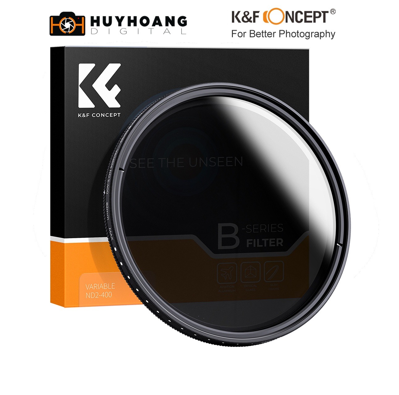 Kính lọc K&F CONCEPT ND2-400 52mm