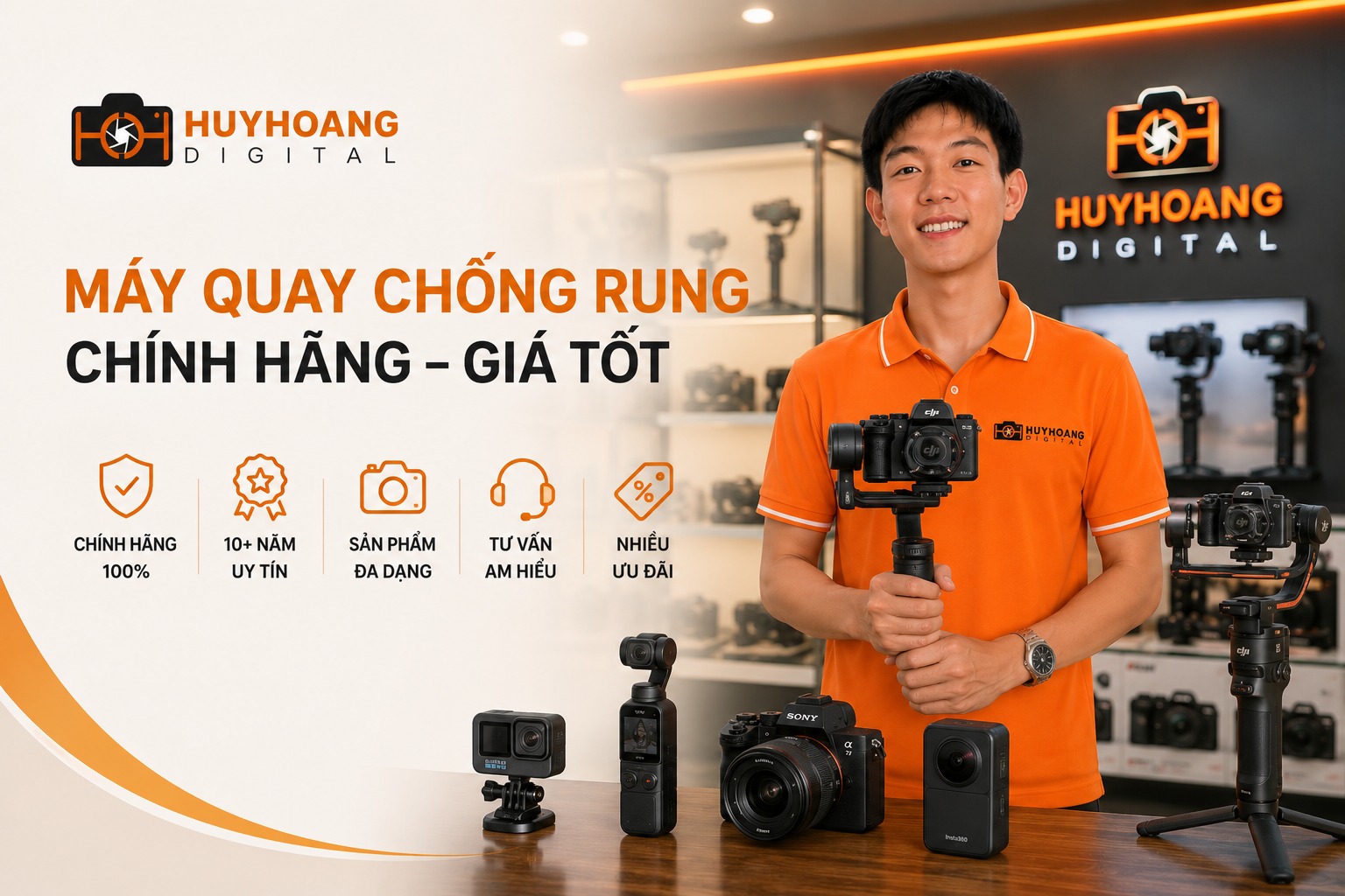 Bật mí các dòng máy quay chống rung, phụ kiện đáng sở hữu nhất