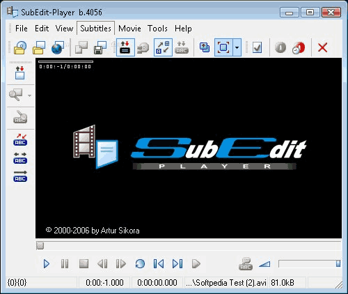 SubEdit Player dịch phụ đề tự động