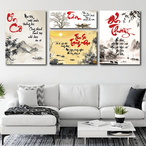 Tranh treo tường thể hiện sự tri ân