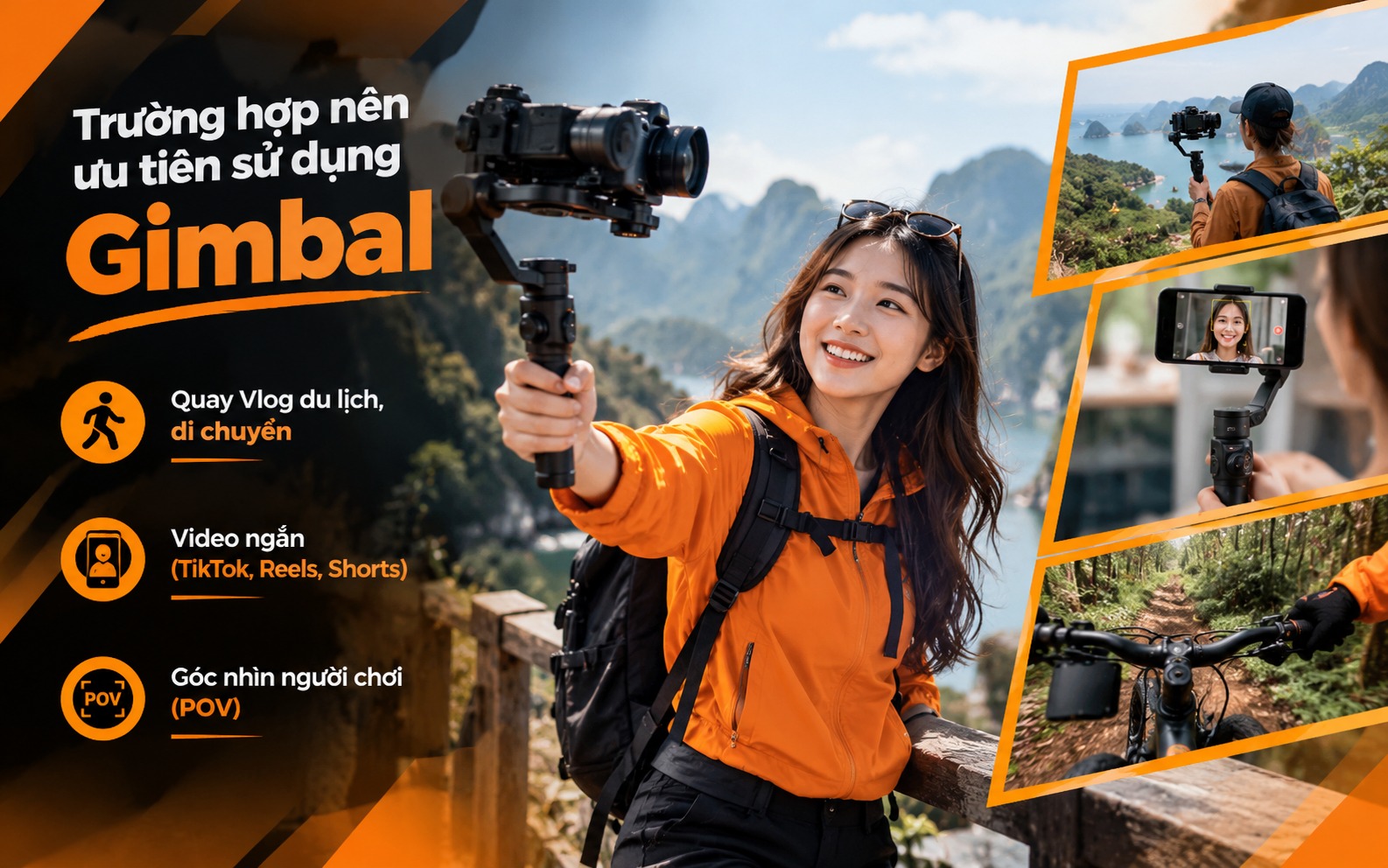 Tripod và Gimbal: Đâu là lựa chọn tối ưu cho vlogger?