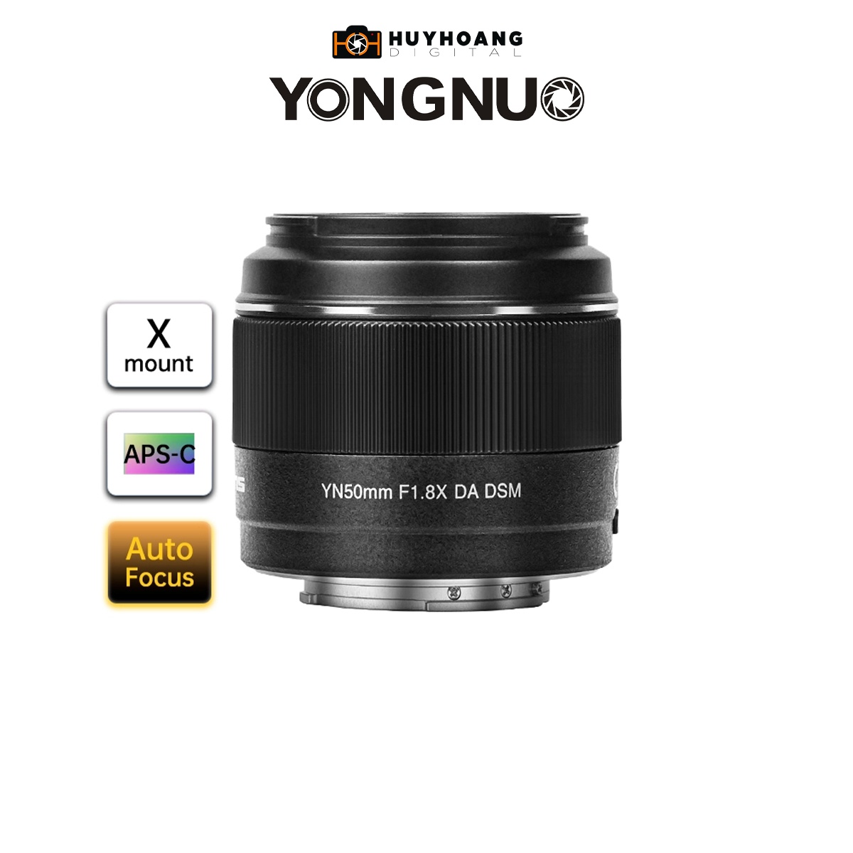 Ống kình Yongnuo 50mm f/1.8 Fujifilm XF - Hàng chính hãng