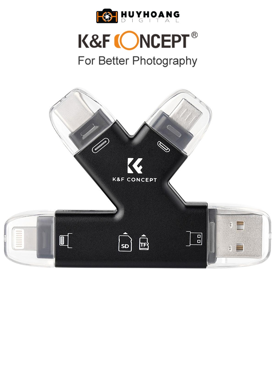 Đầu đọc thẻ nhớ K&F CONCEPT 4in1