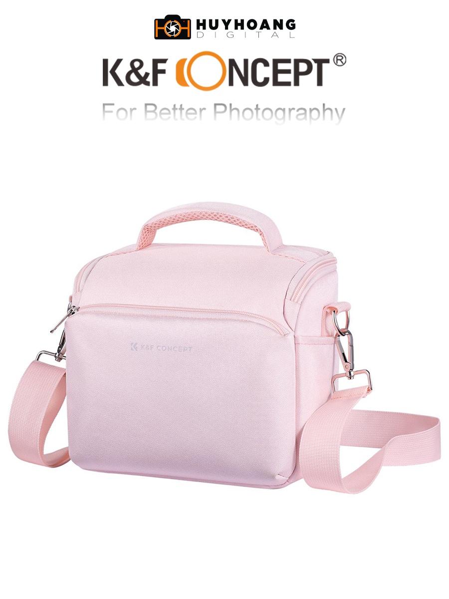 Túi đựng máy ảnh K&F CONCEPT Urban Wander Sling Bag 5L | KF13.179V2 - Hồng