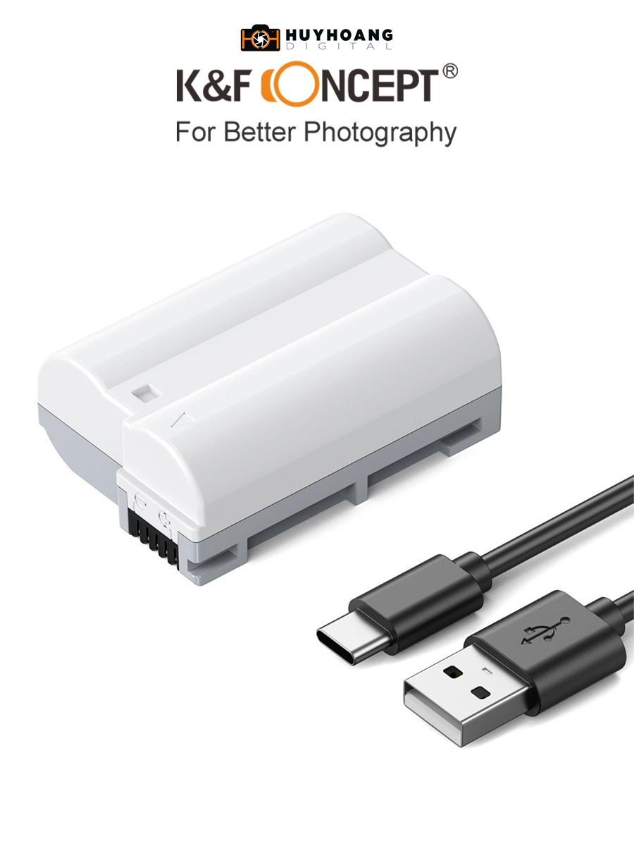 Pin máy ảnh K&F CONCEPT EN-EL15C Dành cho Z8, Z7II, Z 7, Z 6II | Sạc trực tiếp