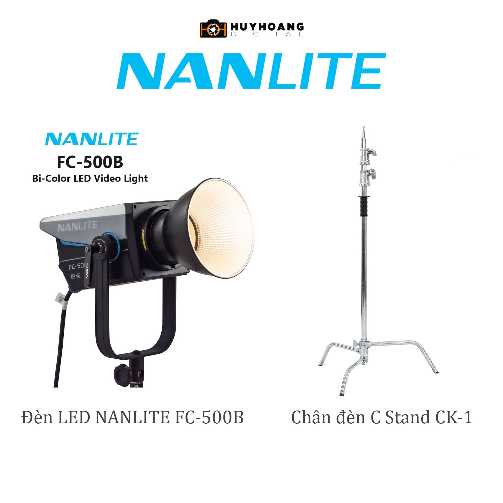 Đèn LED Nanlite FC-500B 500W CCT 2700-6500K CRI 96