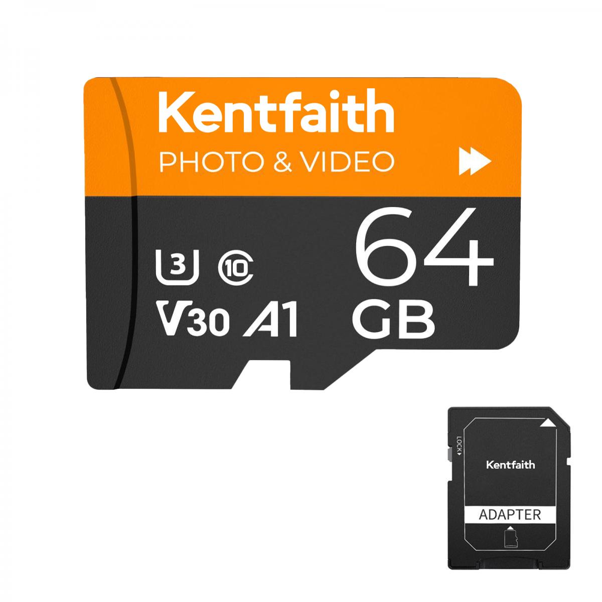 Thẻ nhớ Micro SD K&F CONCEPT 64GB U3/V30/A1 with Adapter | GW42.0062