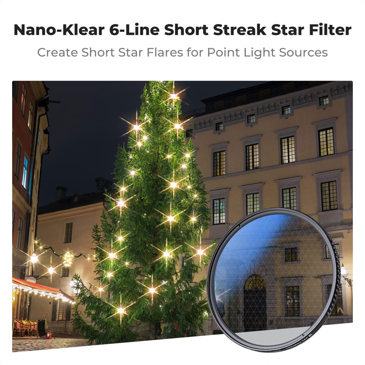Kính lọc K&F CONCEPT 6-Point Short-ray Star HMC 82mm KF01.3175