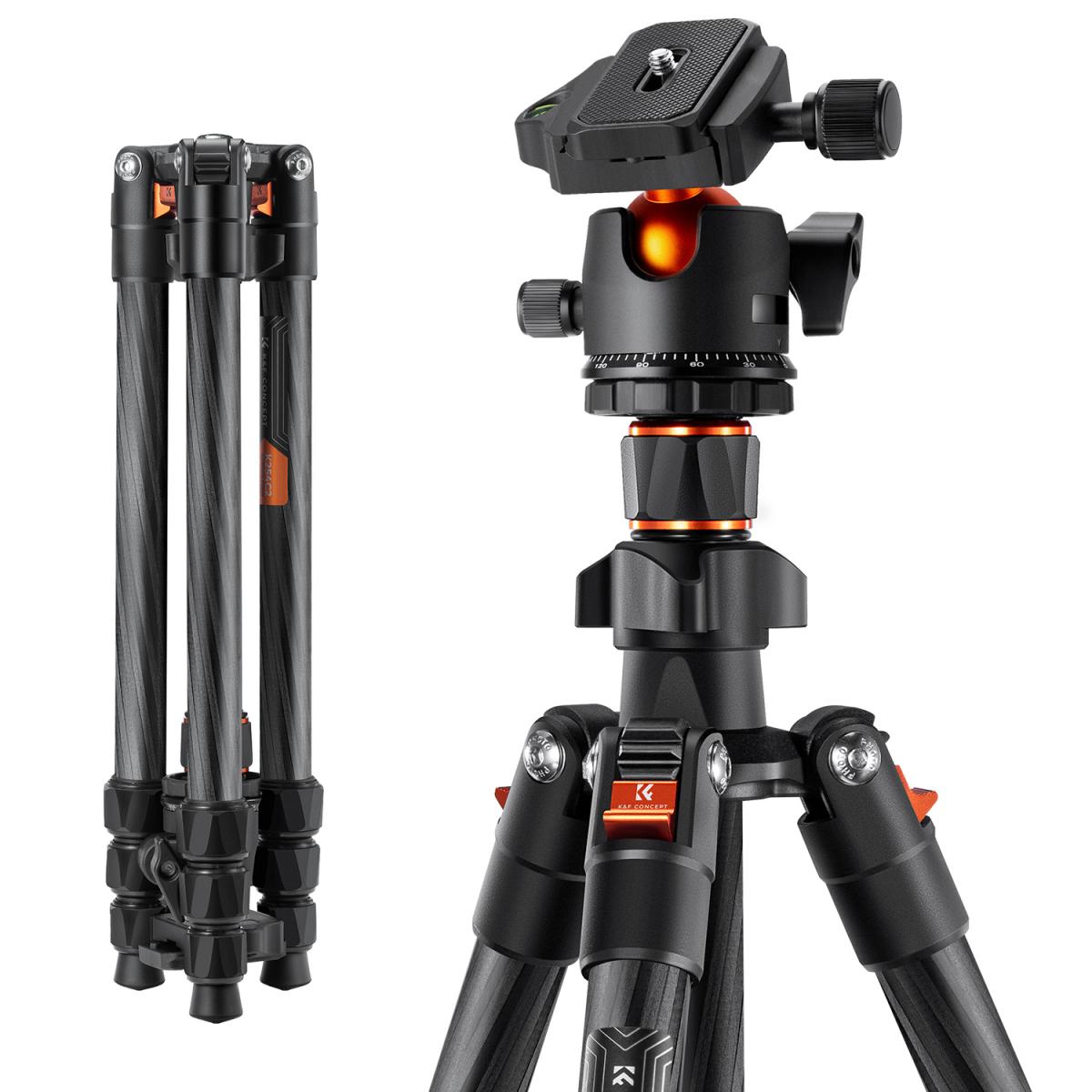 Chân máy ảnh Fiber Carbon K&F CONCEPT K254C2 + BH36L | KF09.123