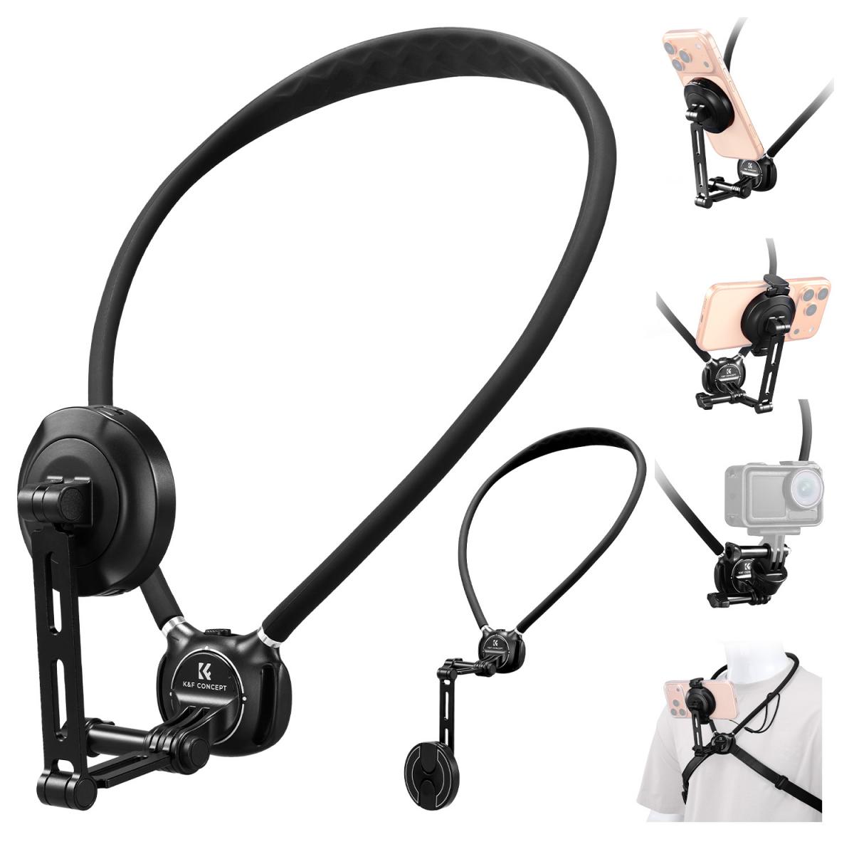Giá đỡ đeo cổ nam châm POV K&F CONCEPT dành cho điện thoại | KF15.0016