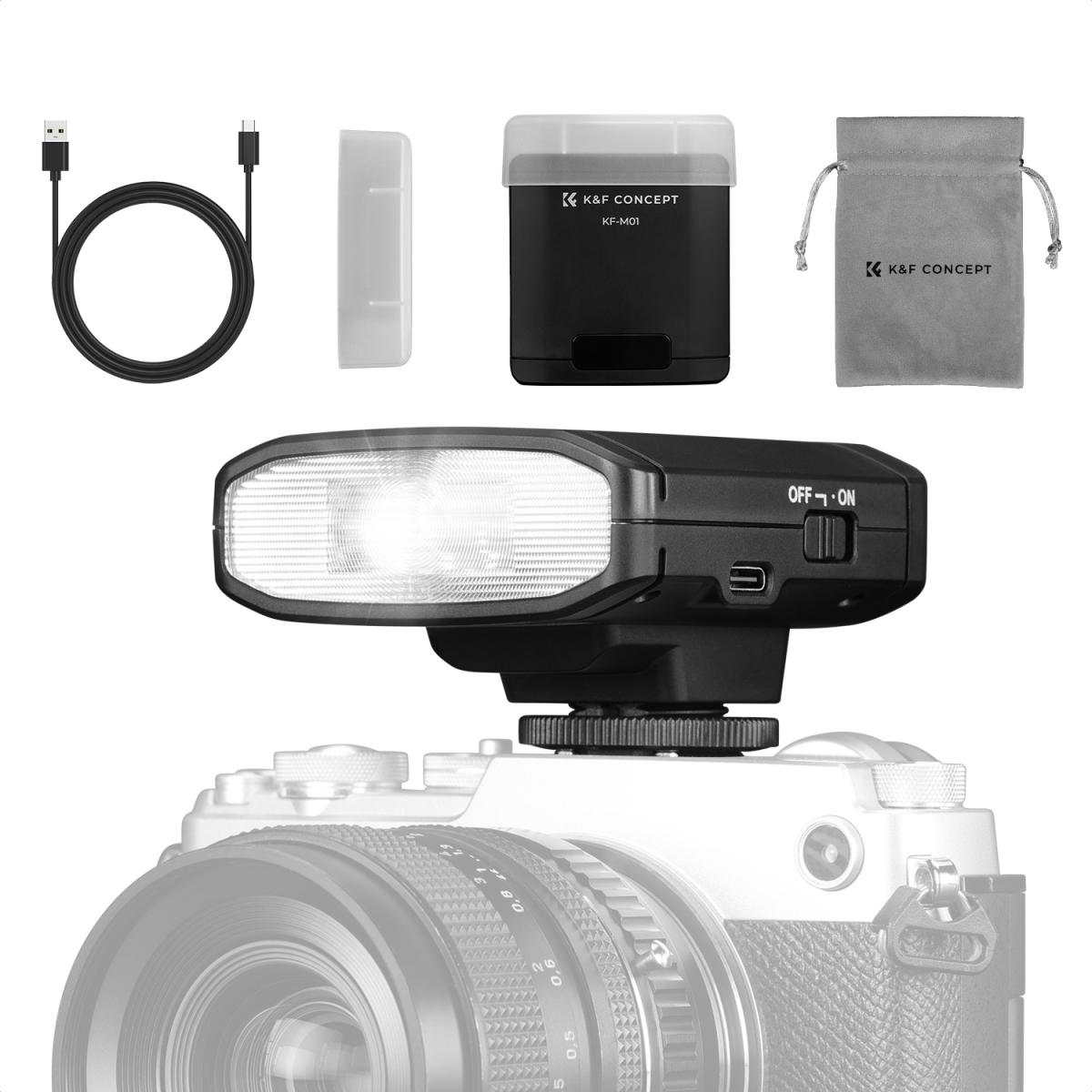 Đèn Flash Mini K&F CONCEPT KF-M01 | Hàng chính hãng KF22.016